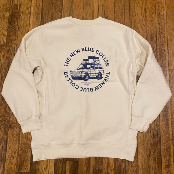 The New Blue Collar NYC Road-trip Crewneck Sweater 2021 Sz XL
